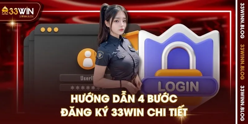 Hướng dẫn 4 bước đăng ký 33WIN chi tiết